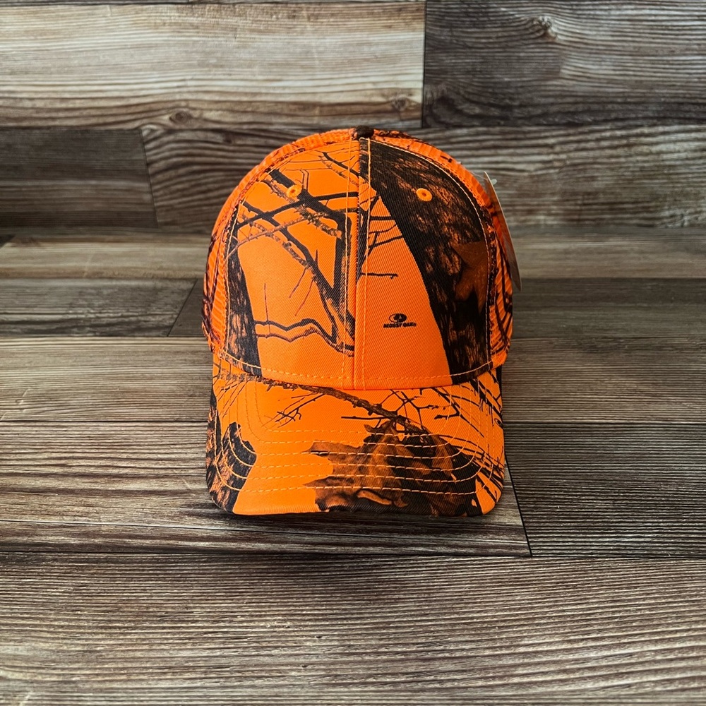 Orange Camouflage Baseball Hat